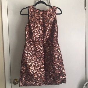 Metallic Pink and Black dress